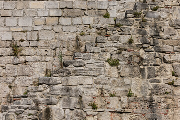 Stairs and steps, stone and concrete stairwells on the streets of Turkish cities, public places