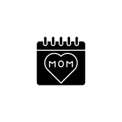 Mother day icon vector illustration logo template for many purpose. Isolated on white background.