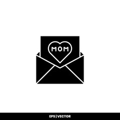 Mother day icon vector illustration logo template for many purpose. Isolated on white background.