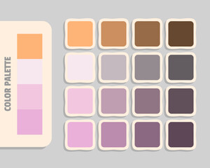 lightsalmon lavenderblush pink plum color palette, rgb colors matching, harmonious colours catalog