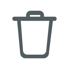 Trash bin, Vector illustration