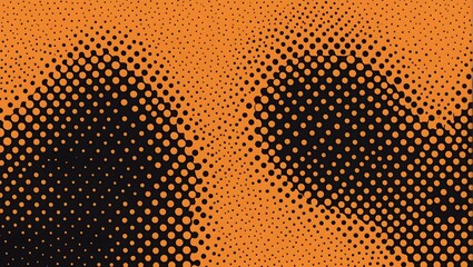 halftone dots orange color pattern grunge abstract orange gradient fluid background. Future...