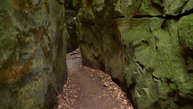Devil's Gorge or Teufelsschlucht, a famous canyon in Germany, South Eifel Nature Park