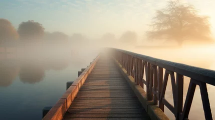 Rolgordijnen morning on the river high definition(hd) photographic creative image © Ghulam