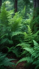 Green fern in Summer 