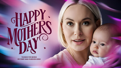 celebrating world international mothers day , portrait of mother and child , happy mothers day , super mom 