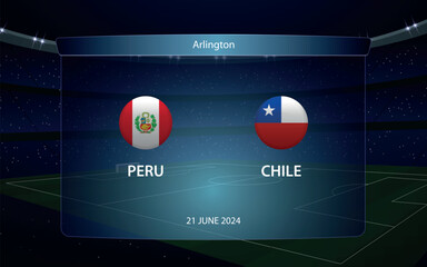 Peru vs Chile. America soccer tournament 2024 - 785332031