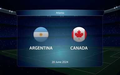 Argentina vs Canada. America soccer tournament 2024