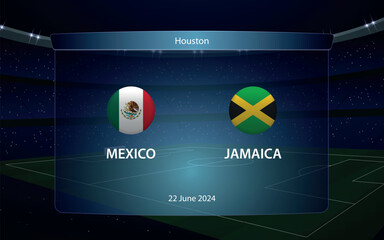 Mexico vs Jamaica. America soccer tournament 2024 - 785332066
