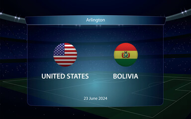 United States vs Bolivia. America soccer tournament 2024 - 785332087