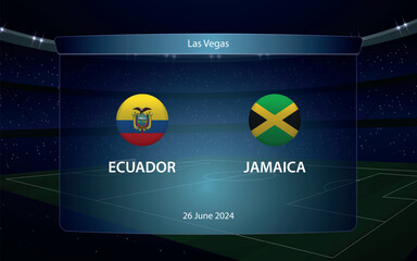 Ecuador vs Jamaica. America soccer tournament 2024 - 785332227