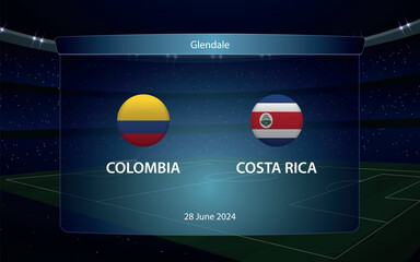Colombia vs Costa Rica. America soccer tournament 2024 - 785332238