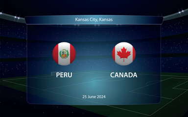 Peru vs Canada. America soccer tournament 2024 - 785332246