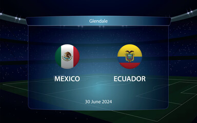 Mexico vs Ecuador. America soccer tournament 2024 - 785332275