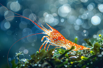 Obraz na płótnie Canvas shrimp in aquarium