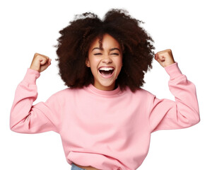 PNG Laughing excitement triumphant happiness. AI generated Image by rawpixel.