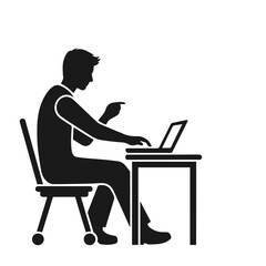 People using gadgets set. Business men, women work online, surfing internet with desktop computer, laptop, mobile phone, tablet PC. Flat graphic vector illustrations isolated on white background	