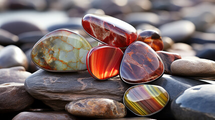 stones in the glass high definition(hd) photographic creative image