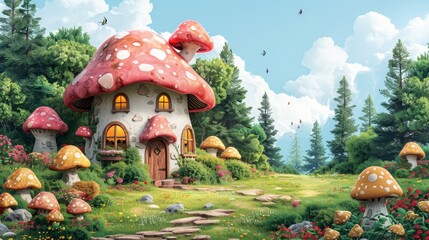 Fairy Tale Scenes: Create whimsical scenes reminiscent of fairy tales, with castles, enchanted forests, and magical creatures. 