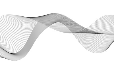 Digital futuristic technology concept banner background. Wave business curve lines on transparent background. Abstract wavy ocean line and future technology, business, voice, sound, music, poster, ban