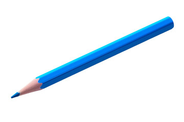 The Marvelous Blue Pencil Works Its Magic. On a White or Clear Surface PNG Transparent Background.