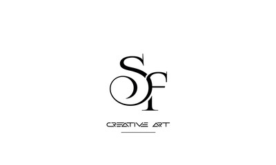 FS, SF, F, S abstract letters logo monogram