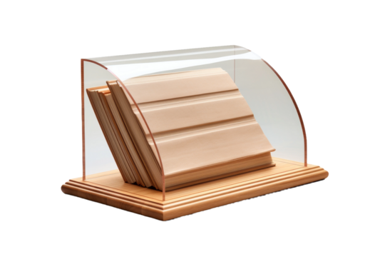 Tower of Knowledge: Books in Display. On a White or Clear Surface PNG Transparent Background.