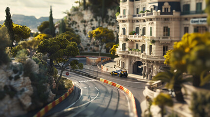 Famous Formula One hairpin Grand Hotel Hairpin 