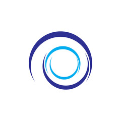 abstract blue circle icon