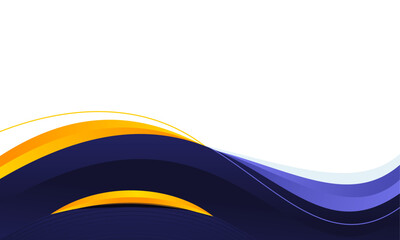 Wave abstract art background template