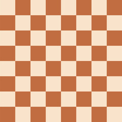 Chessboard with a square grid. Soft colors vector illustration, grid style transparent background