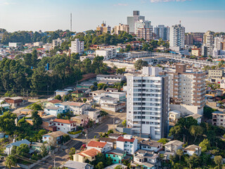 Imagem aérea de Bento Gonçalves RS também conhecida como Cruzinha e Colônia Dona Isabel.