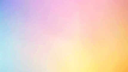  A soothing background with a soft gradient blending from pink to yellow, reminiscent of a dreamy sunrise or sunset, perfect for creative designs, advertising visuals, and serene backdrops  - obrazy, fototapety, plakaty
