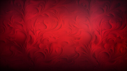 Elegant Red Floral Damask Background Wallpaper - obrazy, fototapety, plakaty