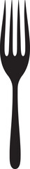 Fork Vector Logo Design with Eating Scene - obrazy, fototapety, plakaty