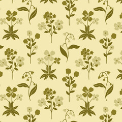 Pattern flower floral spring blossom illustration vector fabric textile design leaf leaves