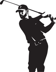 Precision Play Vector Golfer Artwork