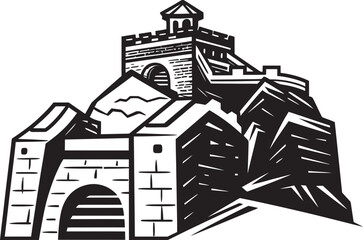 Great Wall Vector Heritage Icon