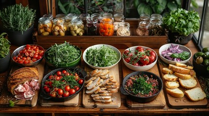 Fototapeta na wymiar Farm-to-Table: Emphasize farm-fresh ingredients and the farm-to-table concept for a wholesome appeal. 