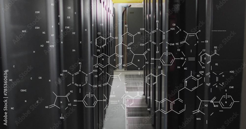 Poster Image of scientific data processing over computer servers