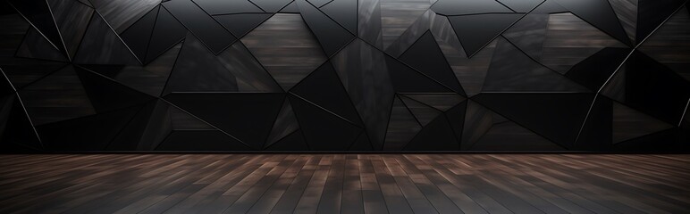 暗黒のキャンバス：無限の可能性を秘めた黒いスタジオ,Dark Canvas: A black studio with unlimited possibilities,Generative AI - obrazy, fototapety, plakaty