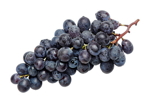 grapevine, Grapes, on isolated transparent background ,top view 
