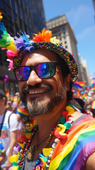 Fototapeta premium Pride month celebration, ai
