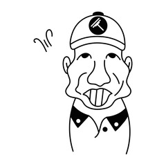 Download doodle avatar of a janitor 