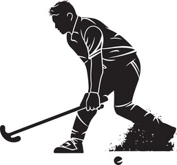 Dynamic Skater Hockey Player Vector Graphic