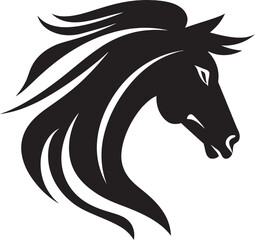 Crest of Confidence Striking Horse Logo Vector Illustration for Bold Brands