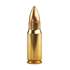 Close-up of a Single Rifle Bullet, Symbolizing Security and Defense Concepts.