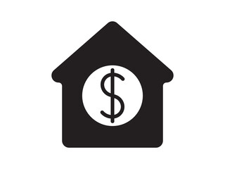 Icon a house representation, isolated against a clean background. This simple vector symbol evokes a sense of warmth and security, embodying the concept of home.