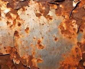 Rusty metal canvas. Grunge rusted metal texture background