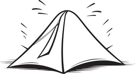 Explore Your Indoor Wilderness Tent Vector Illustration for Homebound Explorers